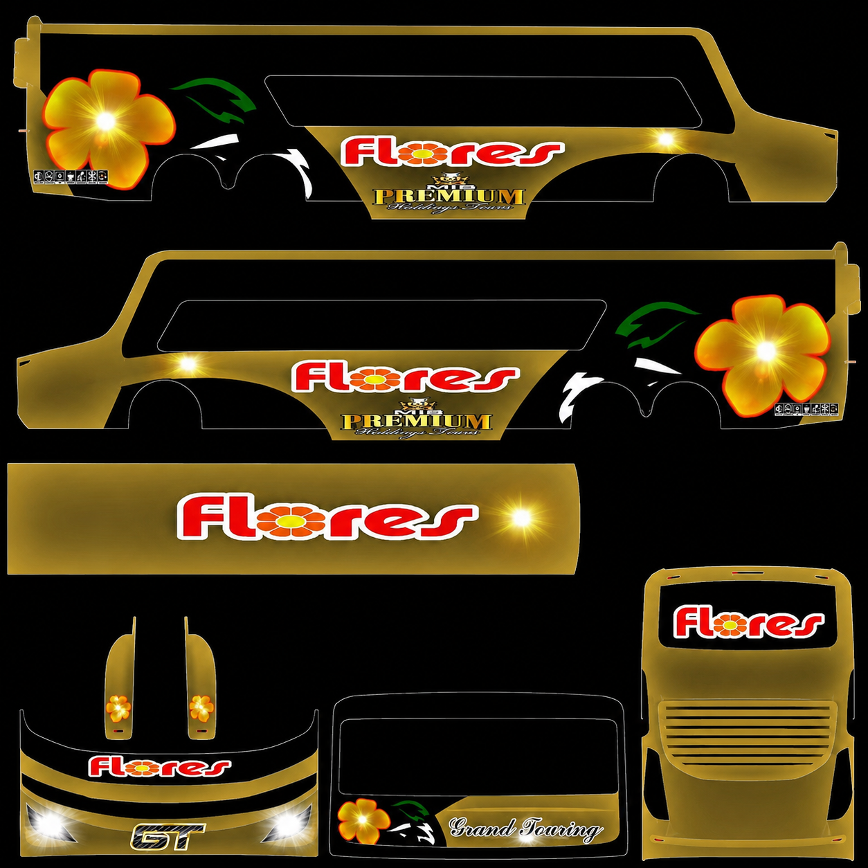 Bus flores Perú oyun içi görünüm
