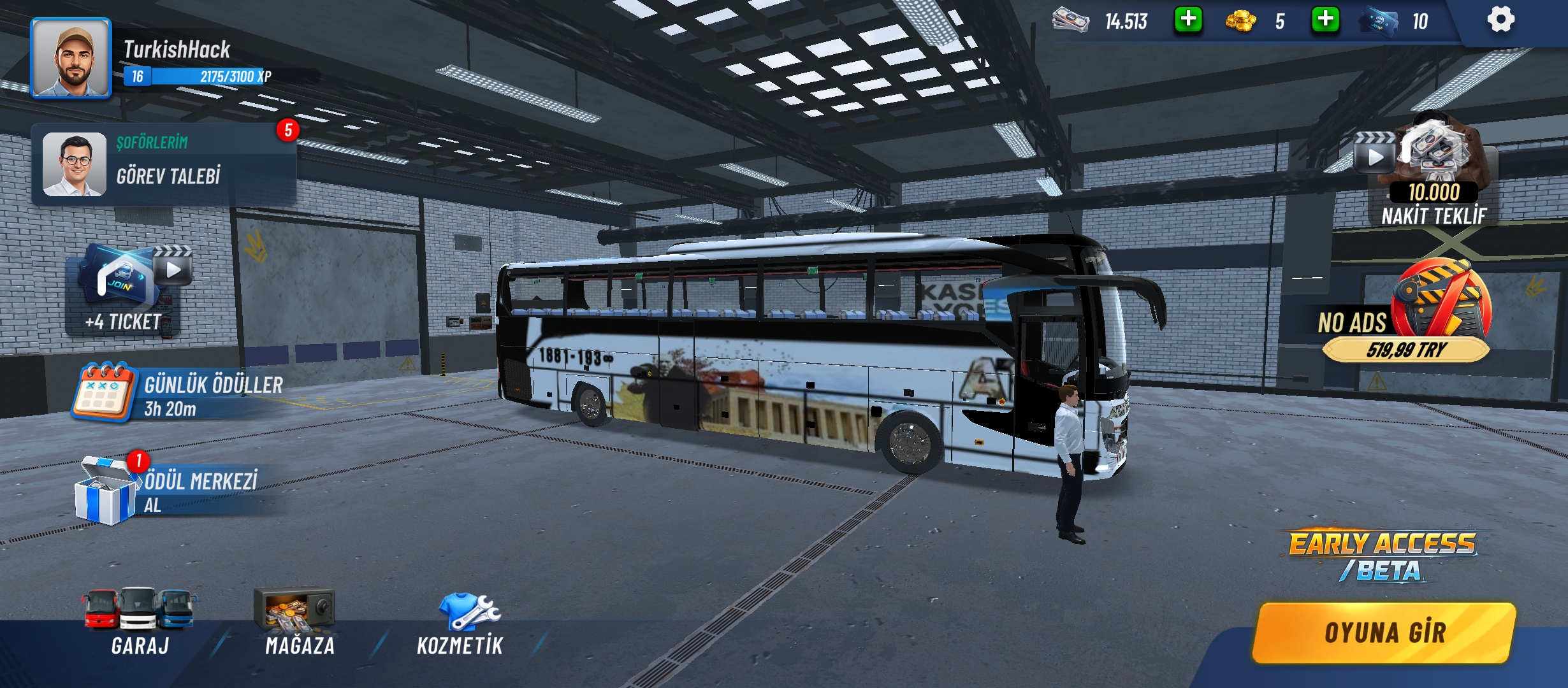 Atatürk Kaplama Skin oyun içi görünüm