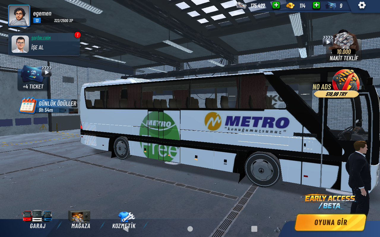 Metro mini oyun içi görünüm