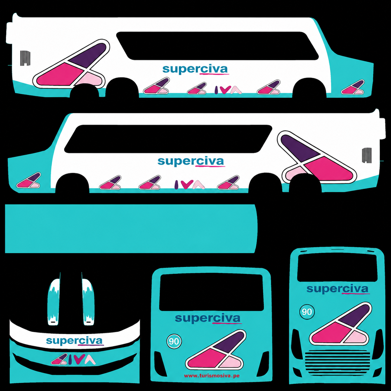 SUPERCIVA BUS PERÚ oyun içi görünüm