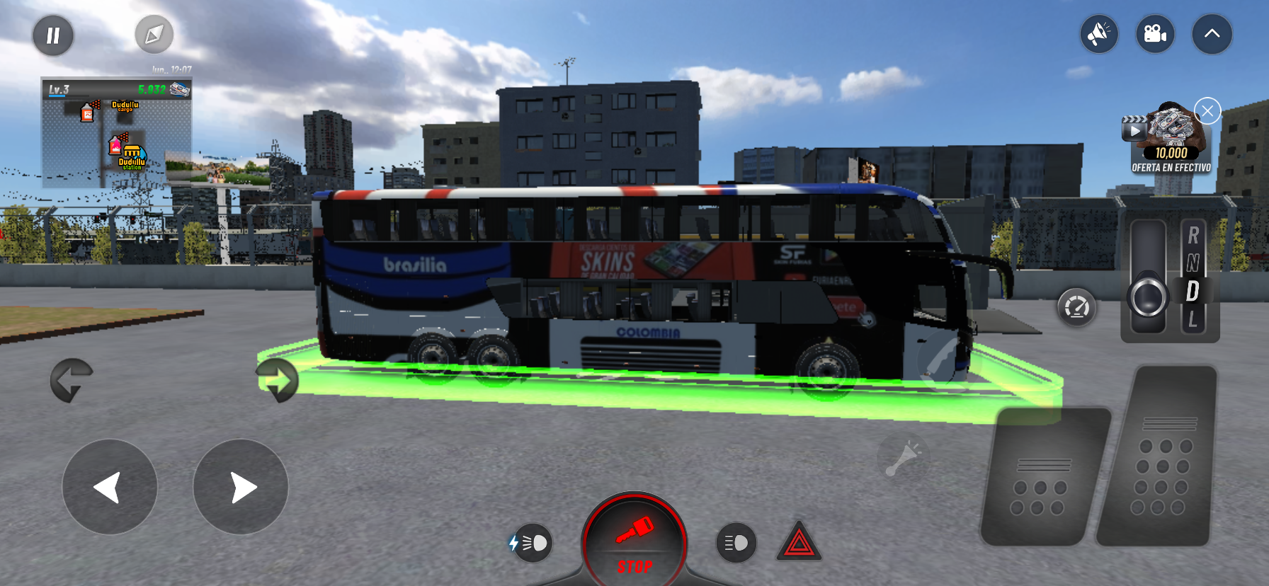 Skin de bus copetran oyun içi görünüm