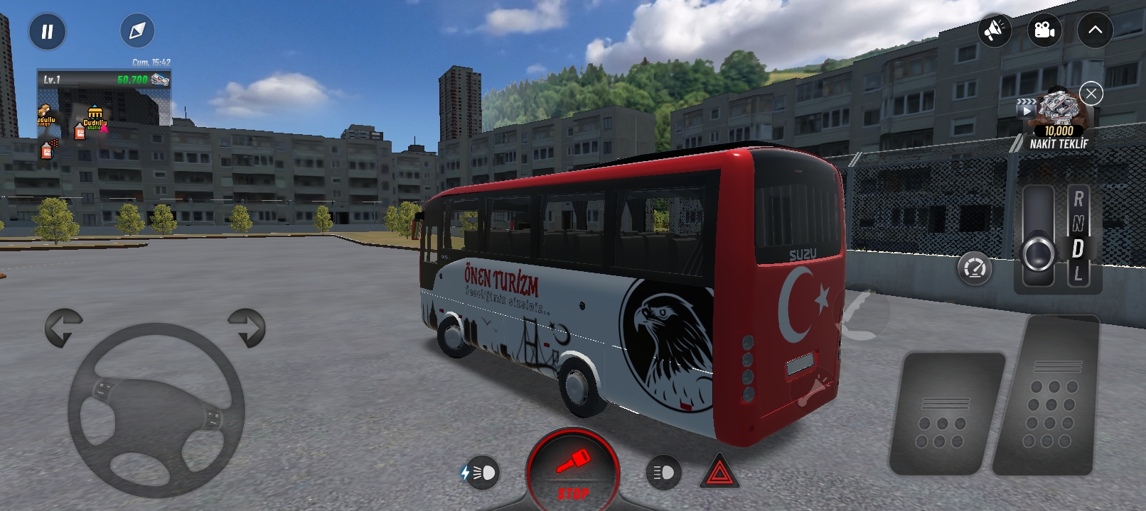 Önen turizm (kişisel) oyun içi görünüm